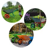 Kruiwagenwiel tubeless 4.00-8 - diameter 40 cm - Oranje/Wit