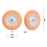 Kruiwagenwiel tubeless 4.00-8 - diameter 40 cm - Oranje/Wit