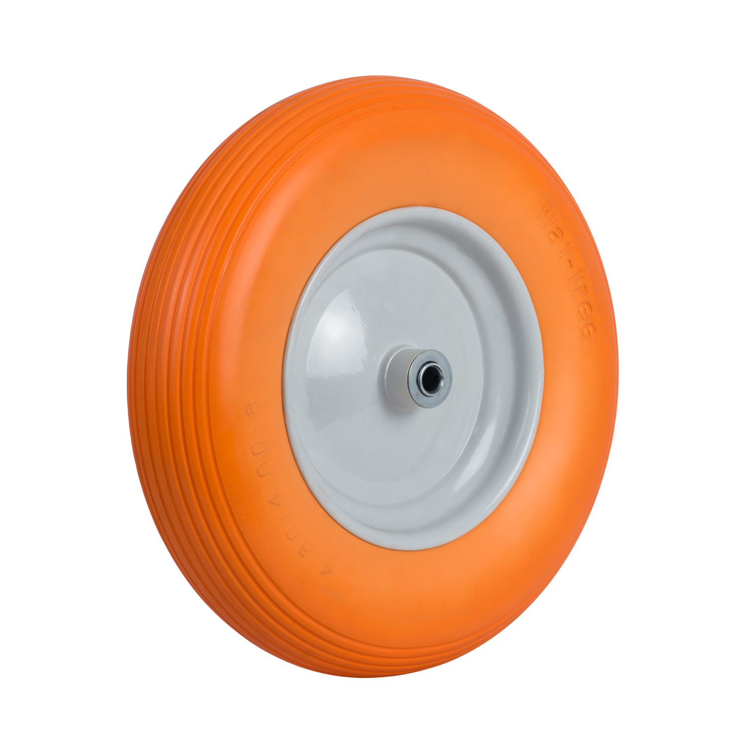 Kruiwagenwiel tubeless 4.00-8 - diameter 40 cm - Oranje/Wit