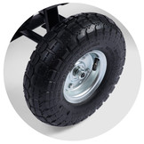 Tuinkar met kiepfunctie - 75 liter - Staal - Zwart