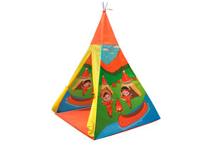 Tipitent speeltent 100x100x135 cm - Indianen Wigwam