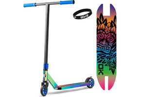 Stuntstep met Regenboog kleuren - Aluminium - Buitenspeelgoed