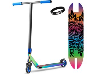 Stuntstep met Regenboog kleuren - Aluminium - Buitenspeelgoed