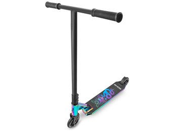 Stuntstep Zwart Regenboog met decoratie - Slang - Buitenspeelgoed