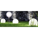 Solar Tuinverlichting Bol 30x63 cm - Koel Wit