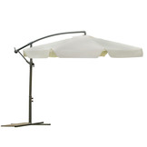 Zweefparasol groot - 350 cm - Beige - Opvouwbare Parasol