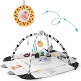 Babygym exra groot met dieren - 110x100x53 cm - Opvouwbare rand