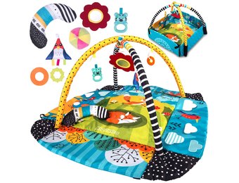 Babygym exra groot met dieren - 110x100x53 cm - Bonte kleuren