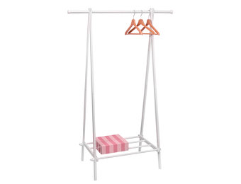 Kledingrek met legplank - Wit - 107x64,5x150