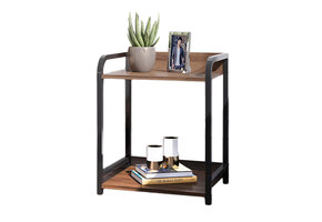 Nachtkastje 2 etages - 44x37x40,5 cm - Loft stijl