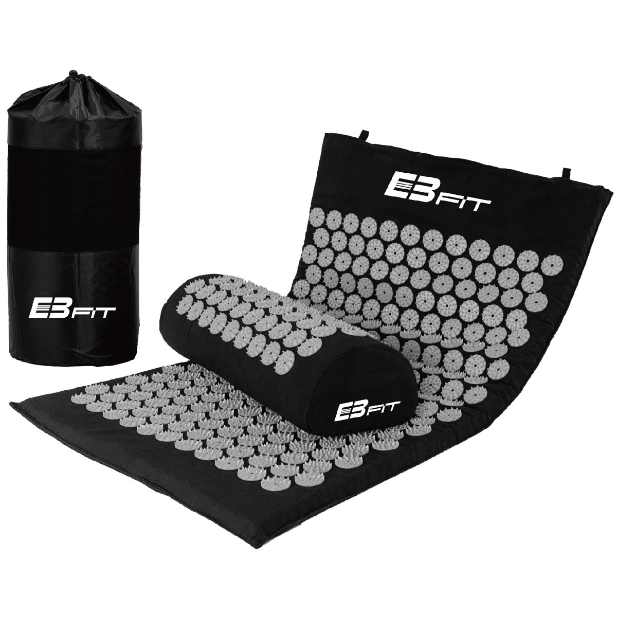 Acupressuur massagemat met kussen - 67x42x2 cm - Spijkermat