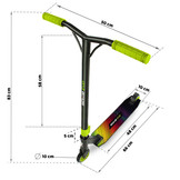 Stuntstep 'Racer' - 66x10x83 cm - Neon Groen