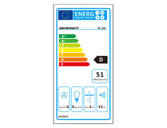 Telescopische afzuigkap - 59 x 16 cm - Mat zwart - Uittrekbaar