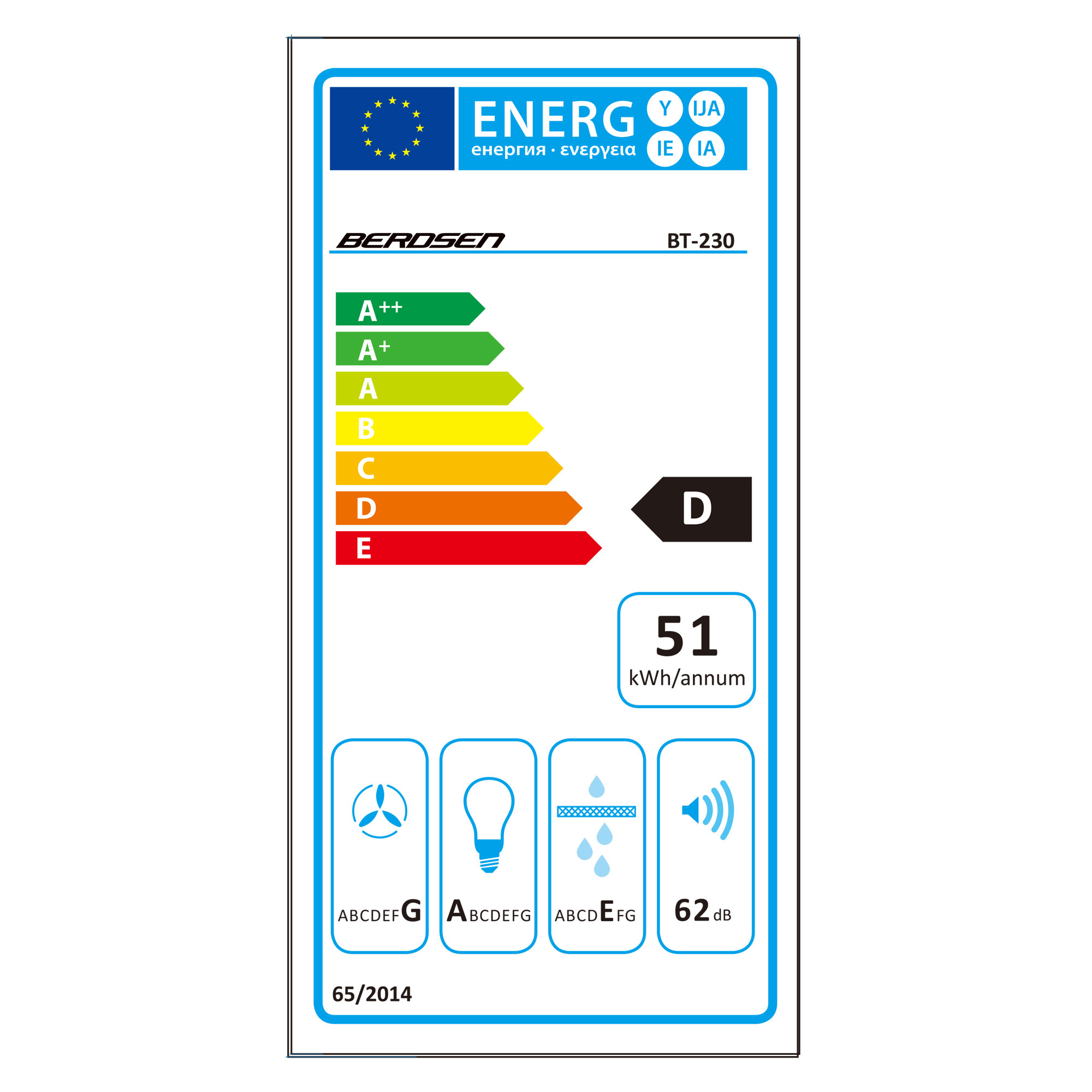 Telescopische afzuigkap - 59 x 16 cm - Mat zwart - Uittrekbaar