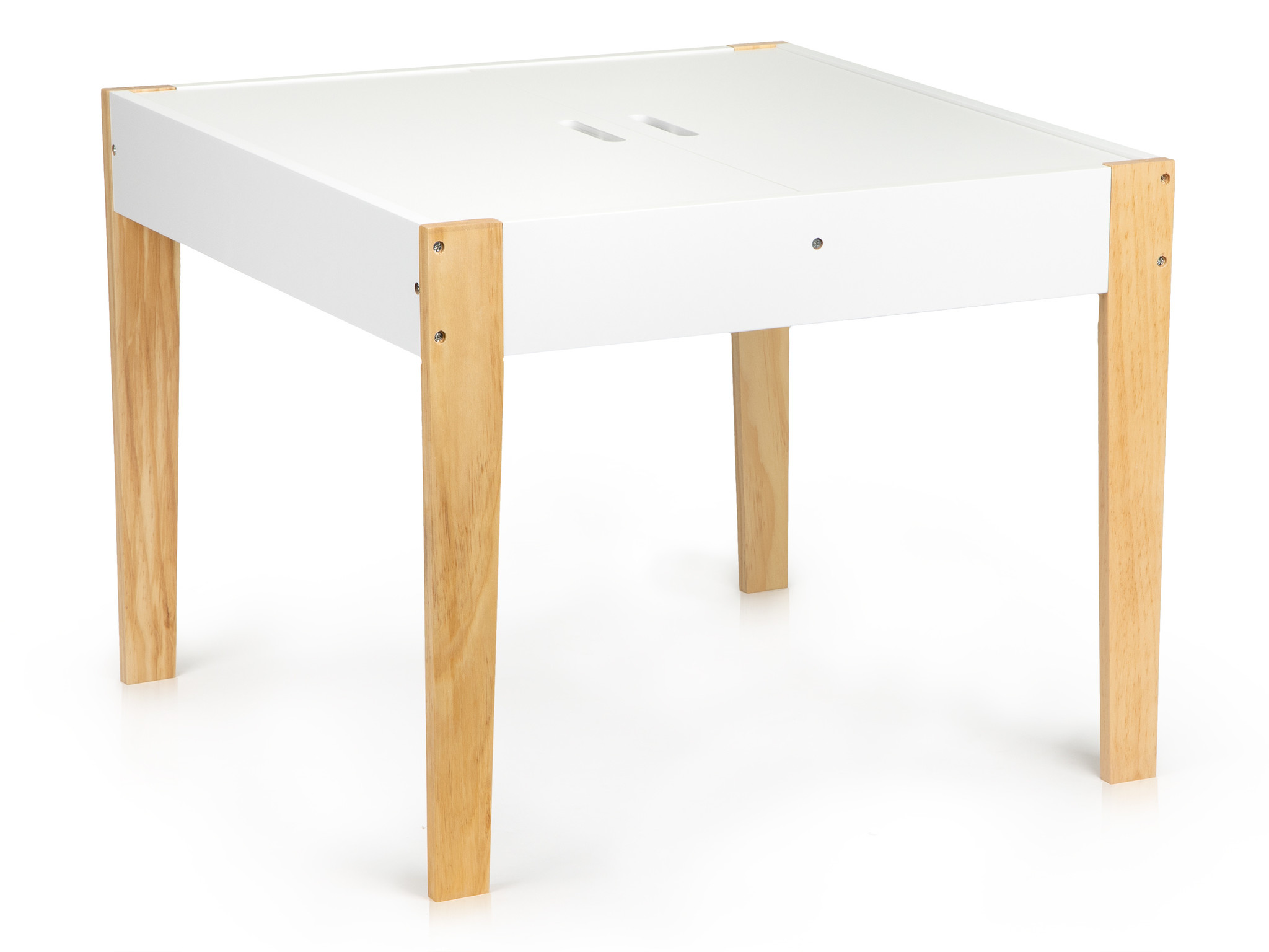 Kinder Meubelset met organizer - Tafel + 2 Stoelen - Grenenhout