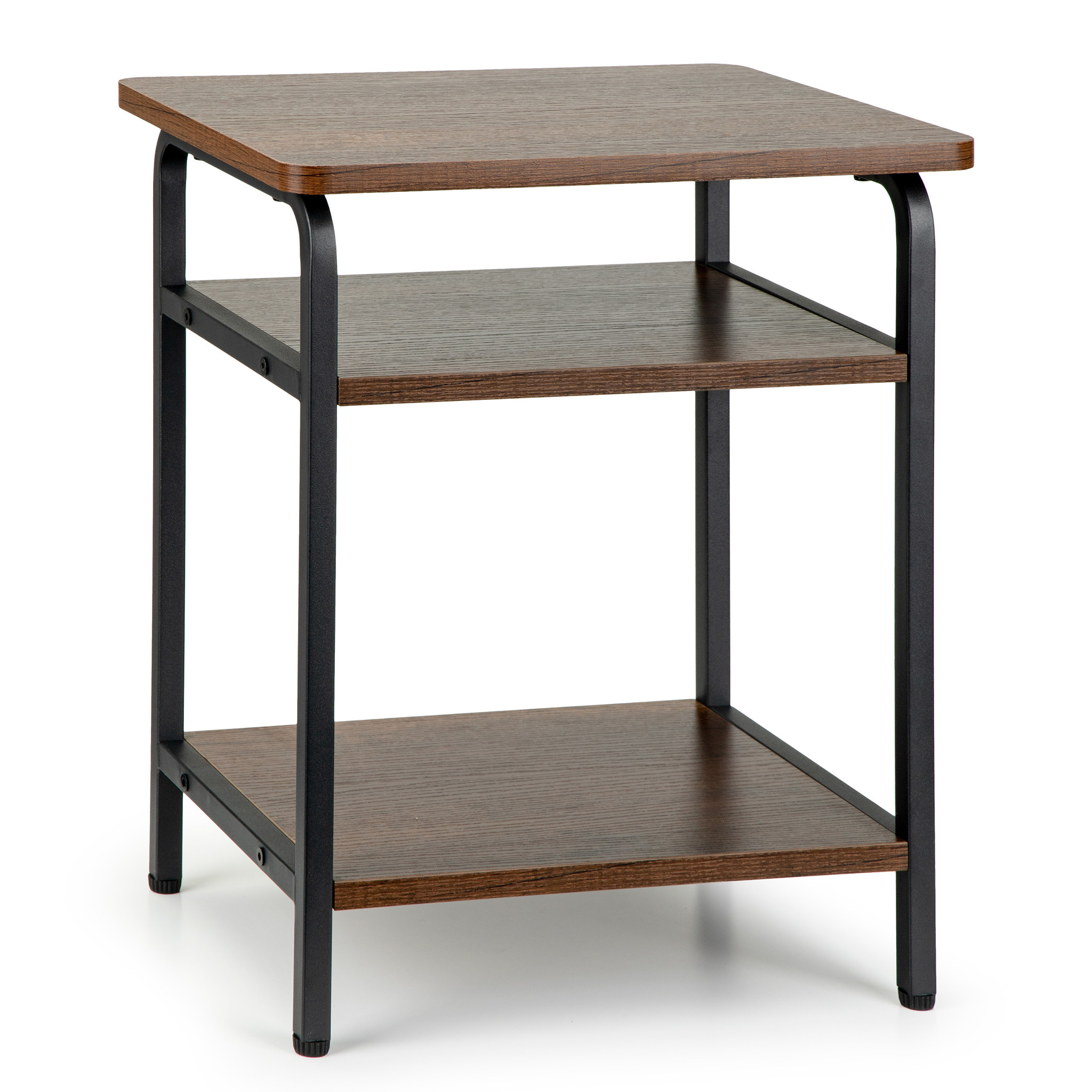 Bijzettafel 3 etages - Rechthoek - 40x30x47 cm - Loft stijl