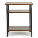 Bijzettafel 3 etages - Rechthoek - 40x30x47 cm - Loft stijl