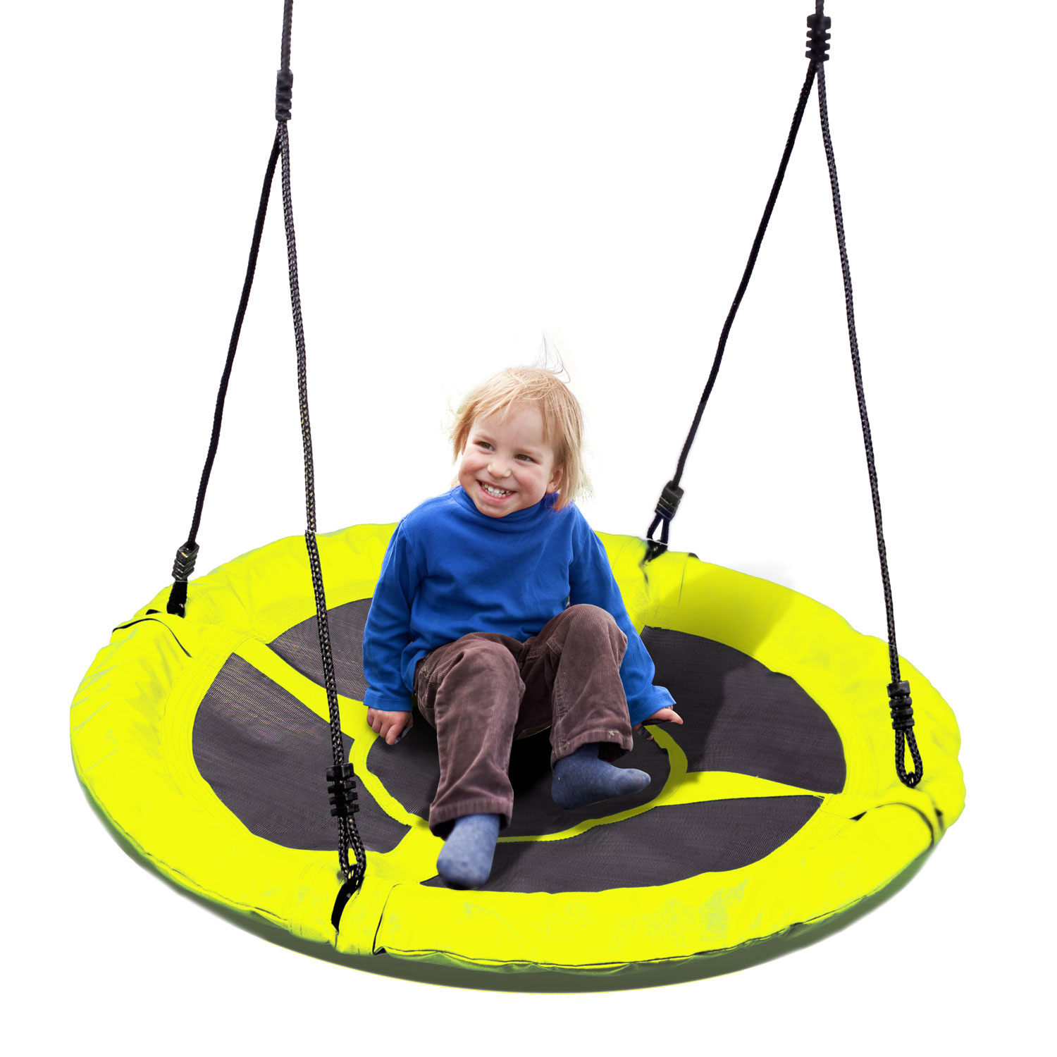 Nestschommel XXL Geel - 95 cm - Extra sterk