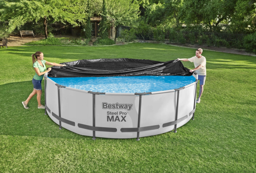 Bestway zwembad afdekzeil 305 cm – Zwart – Zwembad cover