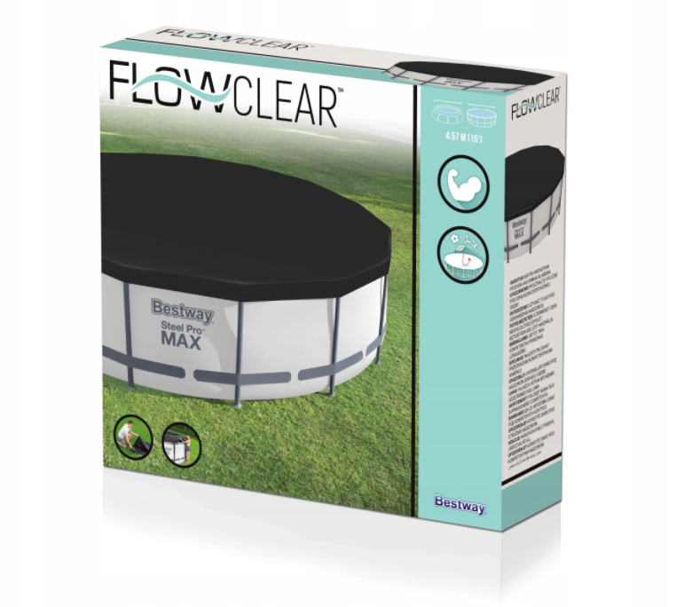Bestway zwembad afdekzeil 305 cm – Zwart – Zwembad cover