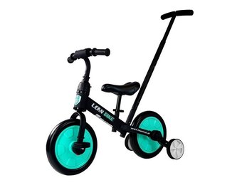 Loopfiets 3in1 Zwart en Mint - Driewieler