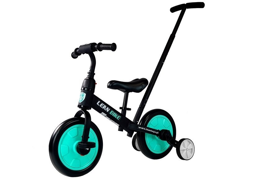 Loopfiets 3in1 Zwart en Mint - Driewieler