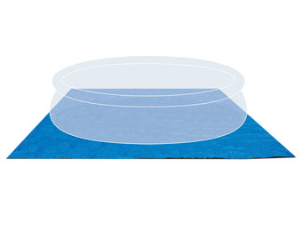 Intex zwembad grondzeil 472 x 472 cm blauw