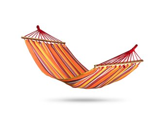 Tuinhangmat 200x100 - Rood oranje gestreept