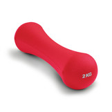Dumbbell set 4 kg - 2 x 2kg - Neopreen - Donker roze - Fitness gewichten
