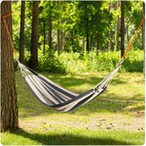 Tuinhangmat dubbel 200x160 cm - Wit met blauw