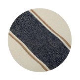 Tuinhangmat dubbel 200x160 cm - Wit met blauw