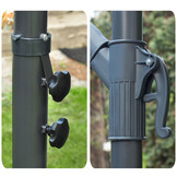 Zweefparasol XL 350 cm opvouwbaar - Beige - Tuinparasol