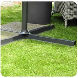 Zweefparasol XL 350 cm opvouwbaar - Beige - Tuinparasol