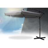 Zweefparasol XL 350 cm opvouwbaar - Beige - Tuinparasol