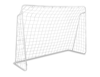 Voetbaldoel XL 300x200x120 cm - Lichtgewicht - Wit