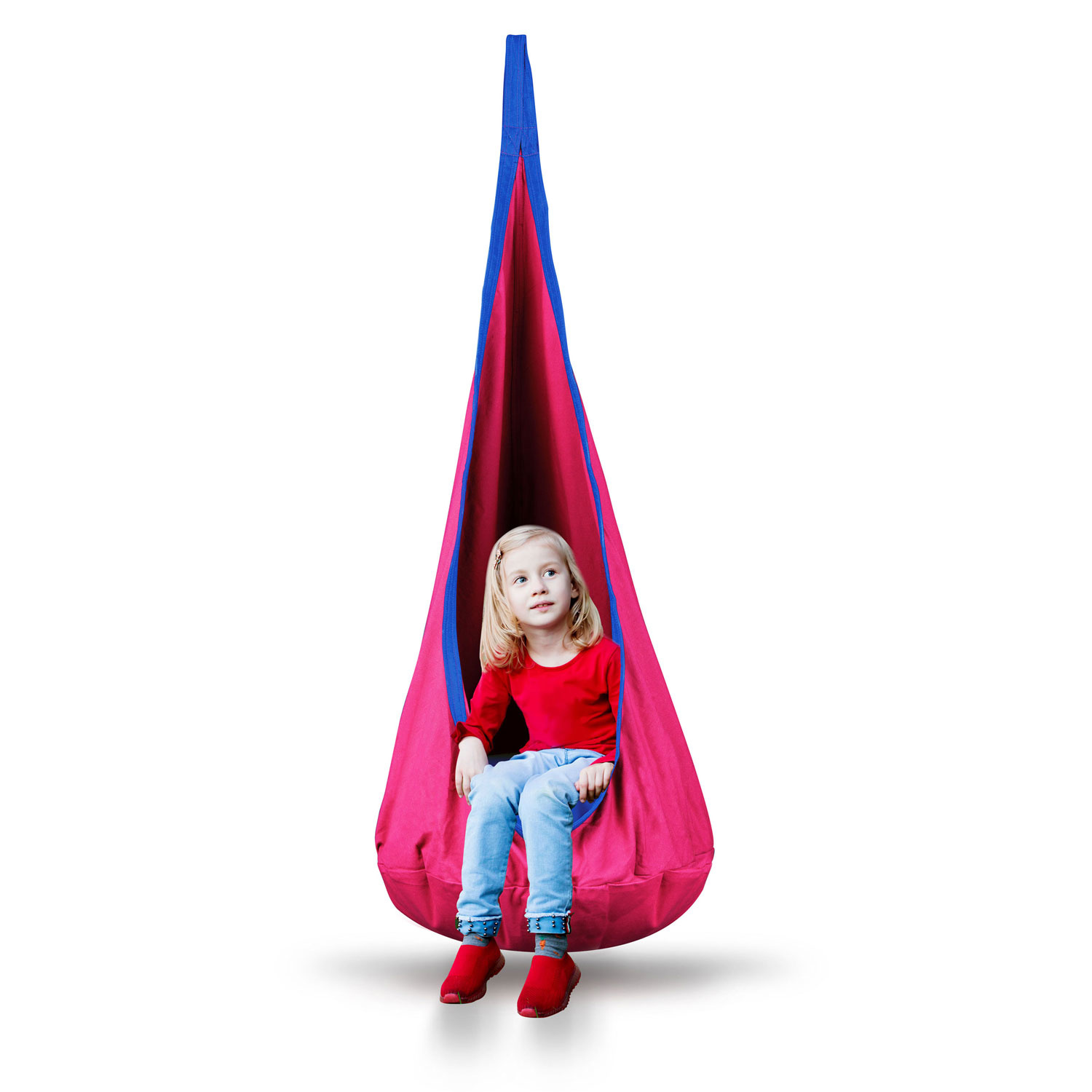 Kinderhangstoel roze – Met kussen