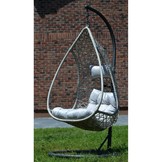 Staande hangstoel met kussens – Grijs