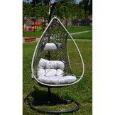 Staande hangstoel met kussens – Grijs
