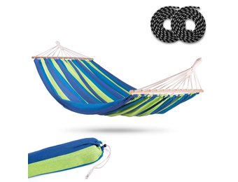 Tuinhangmat dubbel 220x160 – Groen en Blauw met hoes