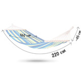 Tuinhangmat dubbel 220x160 – Groen en Blauw met hoes