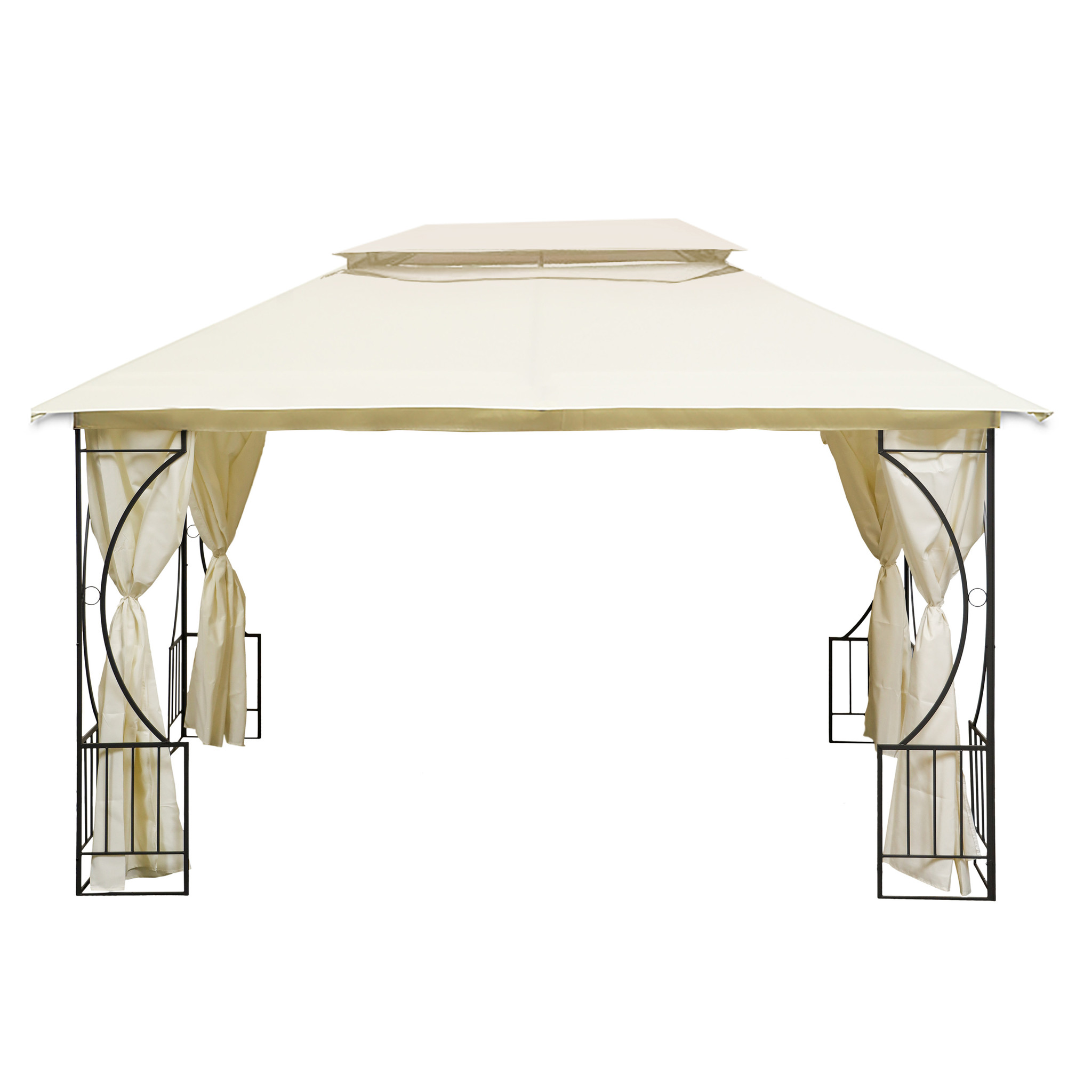 Partytent 300x400 cm beige – Rechthoekig Tuinpaviljoen