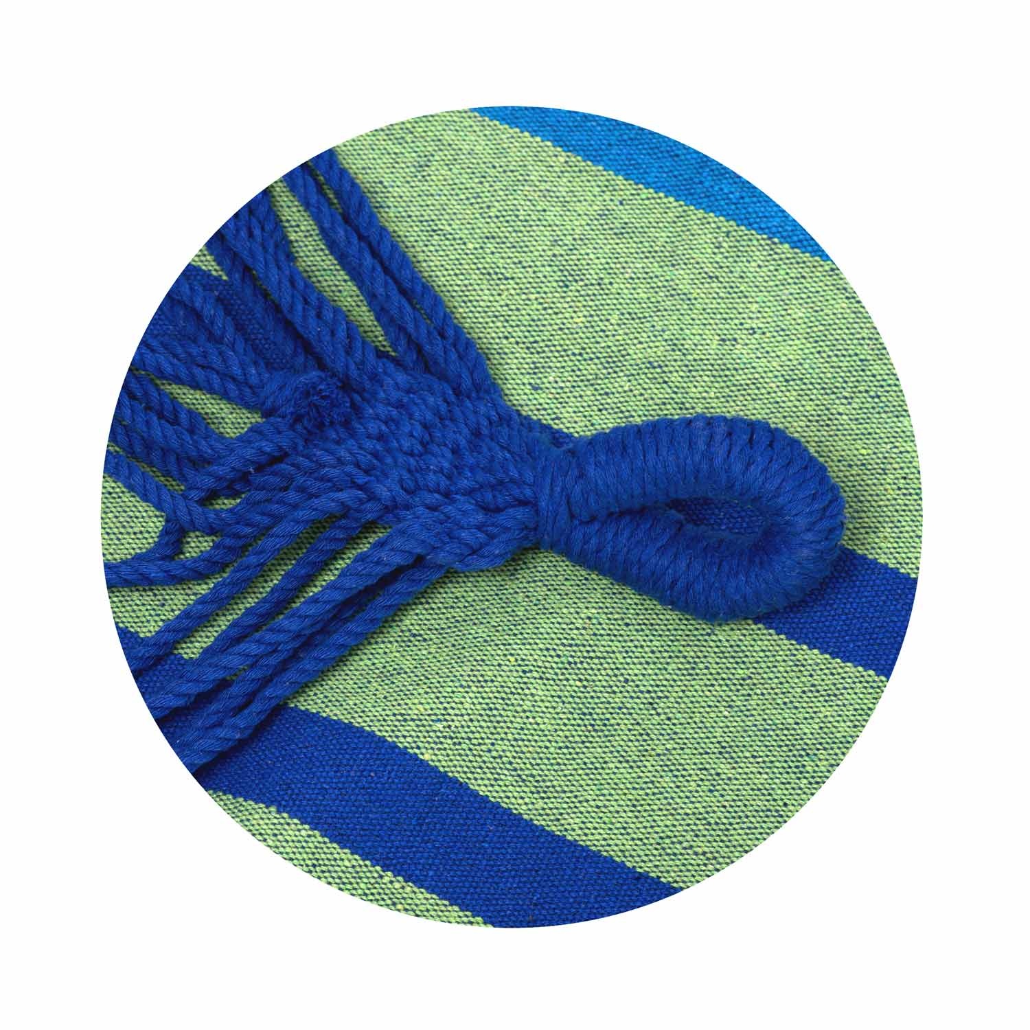 Tuinhangmat dubbel 200x160 cm - Blauwgroen - 2-persoons hangmat