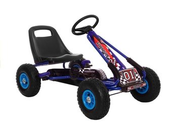 Skelter met luchtwielen – blauw - 92 x 56 x 56 cm