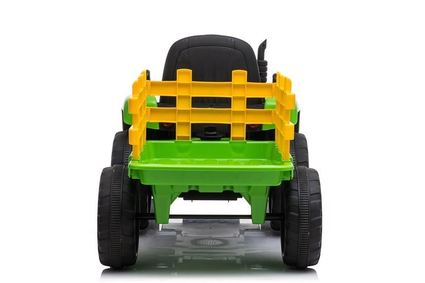 Elektrische tractor ride-on – Groen – Met aanhanger