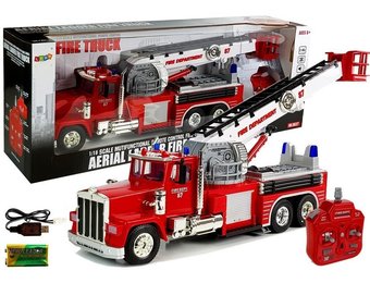 RC Brandweerauto met uitschuifbare ladder en sirene