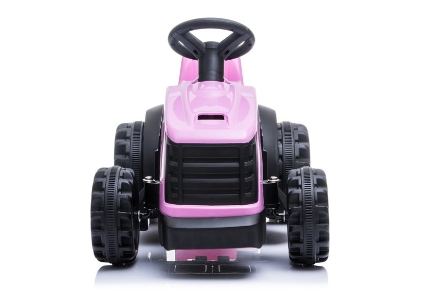 Elektrische kindertractor met aanhanger - roze