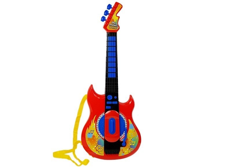Muziekset met gitaar, keyboard & microfoon