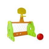 Voetbaldoel en basketbaldoel 2-in-1 – met bal