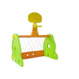 Voetbaldoel en basketbaldoel 2-in-1 – met bal