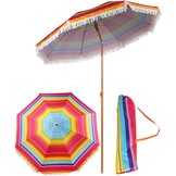 Parasol 180 cm - strandparasol met tas - roze